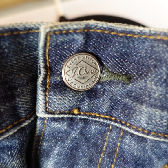 J. Crew 770 Kaihara Japanese Blue Denim Jeans New w/ Tags, Size 33 in x 32 in - Picture 12 of 16